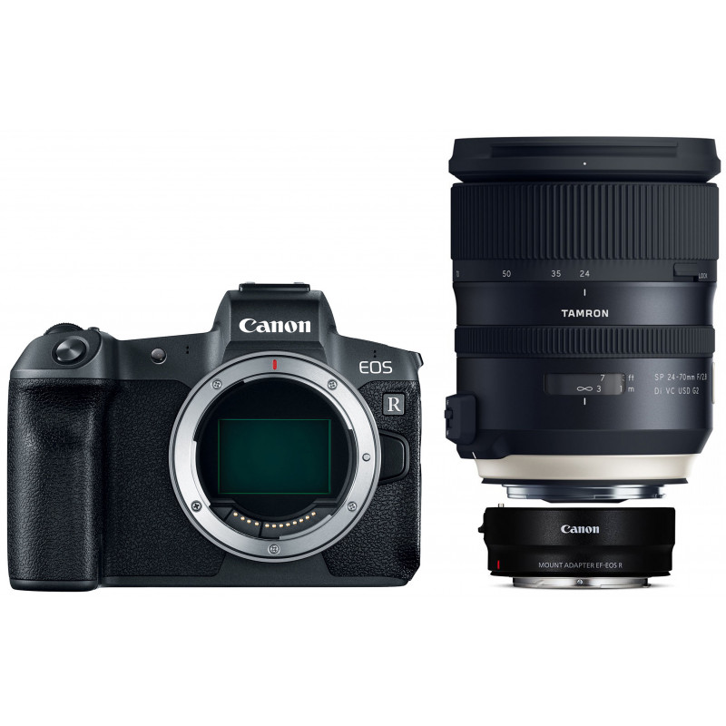 Canon EOS R + адаптер EF-EOS-R + Tamron 24-70мм G2
