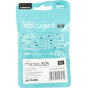 Omega cable microUSB 1m, white (44343)