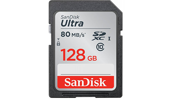 SanDisk atmiņas karte SDXC 128GB Ultra 80MB/s Class 10
