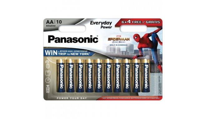 Panasonic Everyday Power patarei LR6EPS/10BW (6+4) S-M
