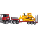 Bruder Scania low loader truck + CAT bulldozer (03555)