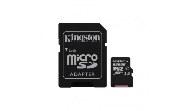 Kingston mälukaart microSDXC 256GB UHS-I + adapter (SDCS/256GB)