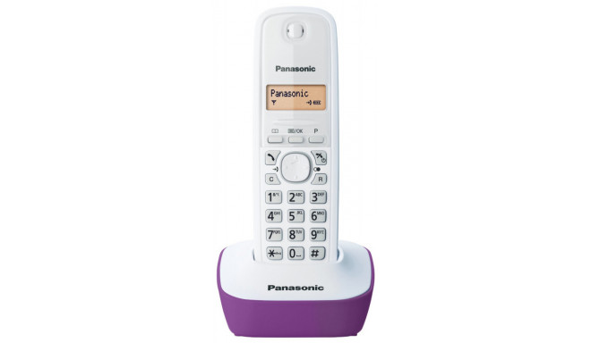 Panasonic KX-TG1611JTF, белый/фиолетовый