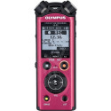 OLYMPUS LS-P2 CRIMSON RED LINEAR PCM RECORDER INCL. RECHARGEABLE NI-MH BATTERY AND TRIPOD ATTACHMENT
