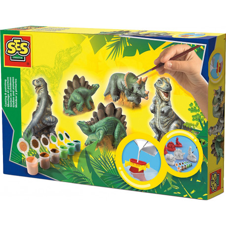 SES ģipša figūru veidošanas komplekts Dinozauri