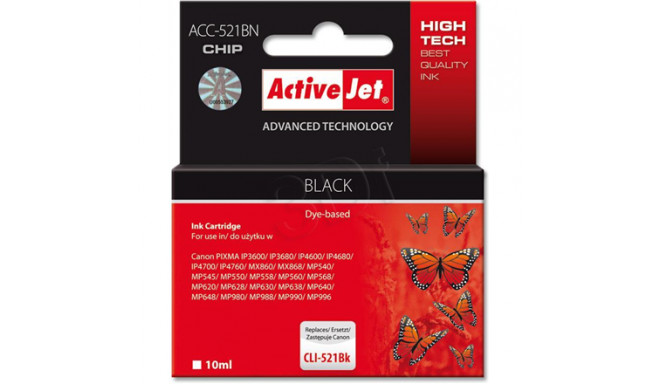 Action tindikassett ActiveJet ACC-521BN Canon CLI-521Bk