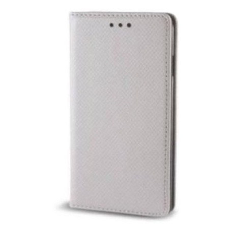 Mocco sāniski atverams maciņš Smart Magnet Book Huawei Y6 II, sudrabots