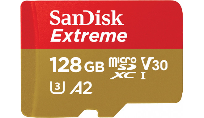 Sandisk memory card microSDXC 128GB Extreme Action A2