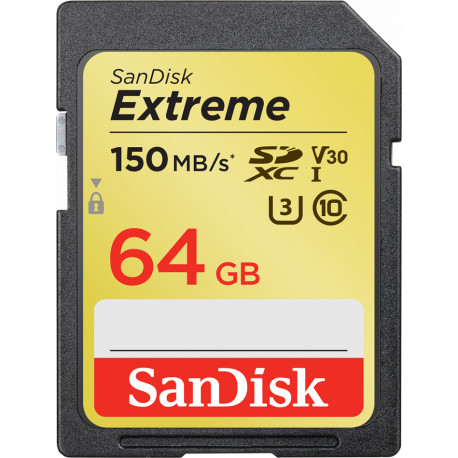 SanDisk memory card SDXC 64GB Extreme Video V30 U3