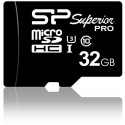 Silicon Power memory card microSDHC 32GB Superior Pro U3 + adapter