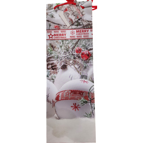 Gift bag for bottles Christmas 13x36x8.5cm