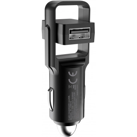 Platinet autolaadija 2xUSB 4,8A Rotation (44651)