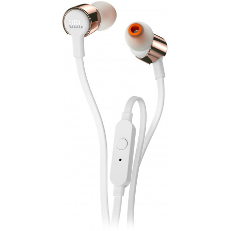 Наушники + микрофон JBL T210, rose gold