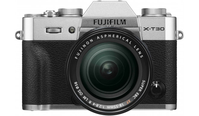Fujifilm X-T30 + 18-55mm Kit, hõbedane
