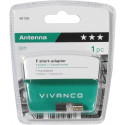 Vivanco antenni adapter F-pesa (48106)