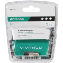 Vivanco antenni adapter F-pesa (48105)