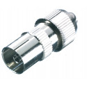 Vivanco coaxial connector, metal (48012)