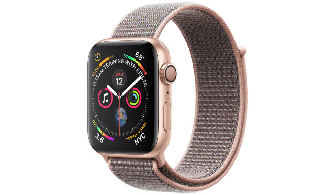 Apple Watch 4 GPS 44mm Sport Loop, smilšu rozā