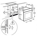 Electrolux built-in oven EZB3410AOX 60L, stainless steel