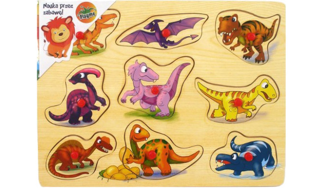 Brimarex puzle mazuļiem Dinozauri 9gb.