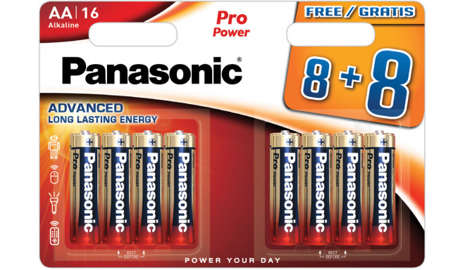 Panasonic Pro Power baterija LR6PPG/16B (8+8gb.)