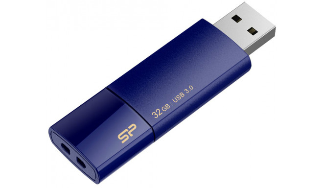 Silicon Power flash drive 32GB Blaze B05 USB 3.0, dark blue