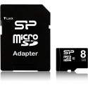 Silicon Power карта памяти microSDHC 8GB Class 10 + адаптер