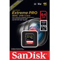 SanDisk memory card SDXC 64GB Extreme Pro V30 U3