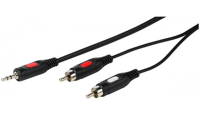 Vivanco cable 3,5mm - 2xRCA 2.5m (46031)