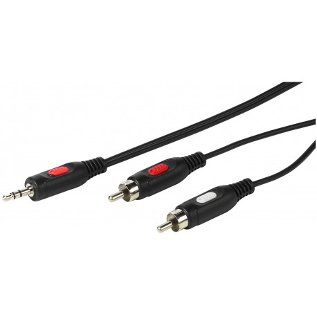 Vivanco kabelis 3,5mm - 2xRCA 1,5m (46030)