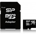 Silicon Power atmiņas karte microSDHC 16GB Class 10 + adapteris