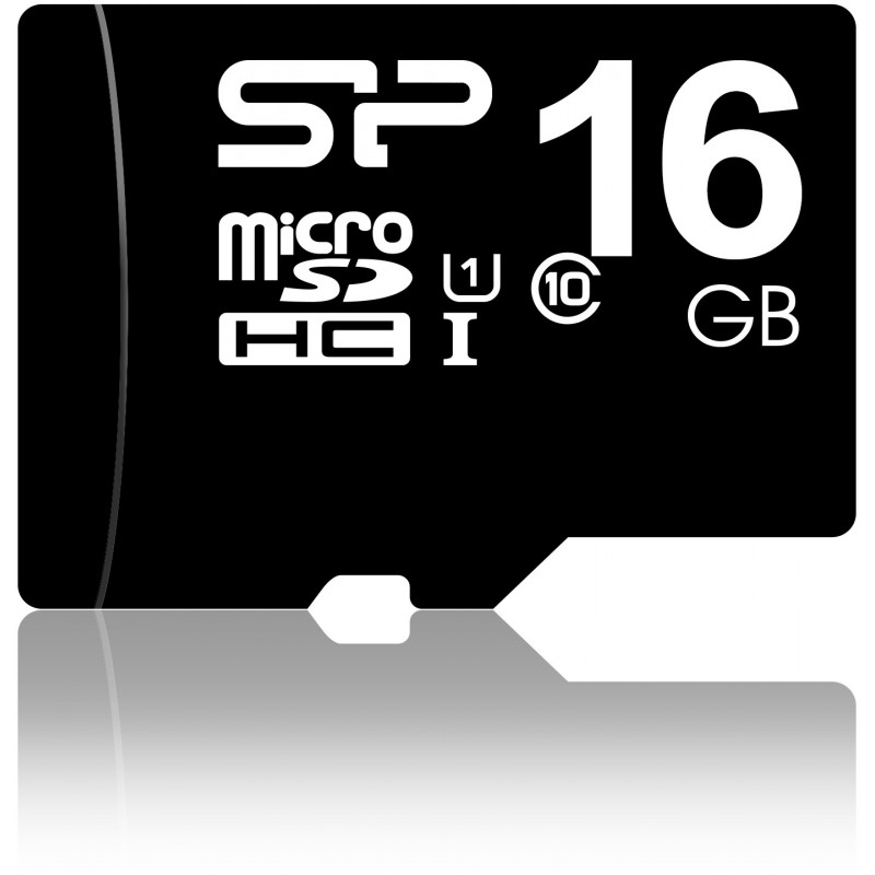 Silicon Power SP016GBSTH010V10-SP Micro SDHC Class 10 
