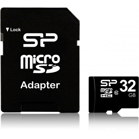 Silicon Power memory card microSDHC 32GB Class 10 + adapter