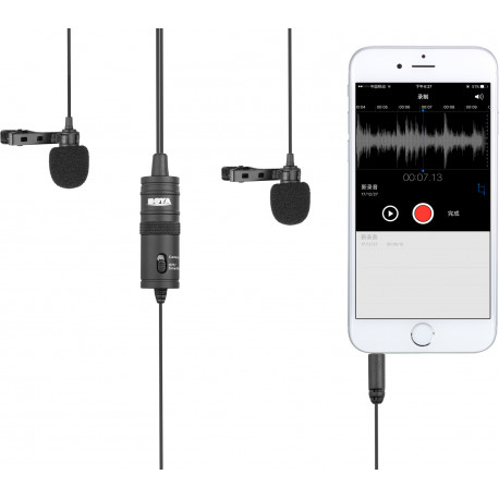 Boya microphone BY-M1DM Dual Lavalier