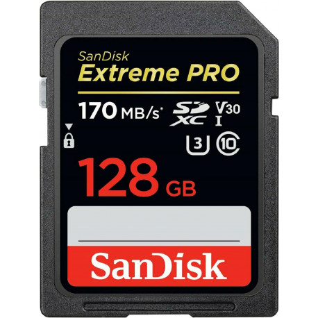 SanDisk memory card SDXC 128GB Extreme Pro V30 U3
