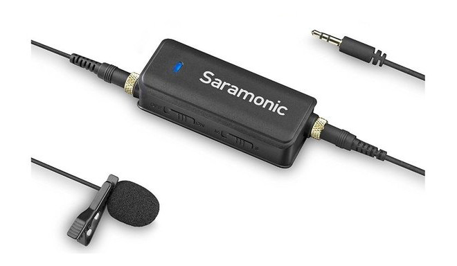 Saramonic microphone + audio mixer LavMic