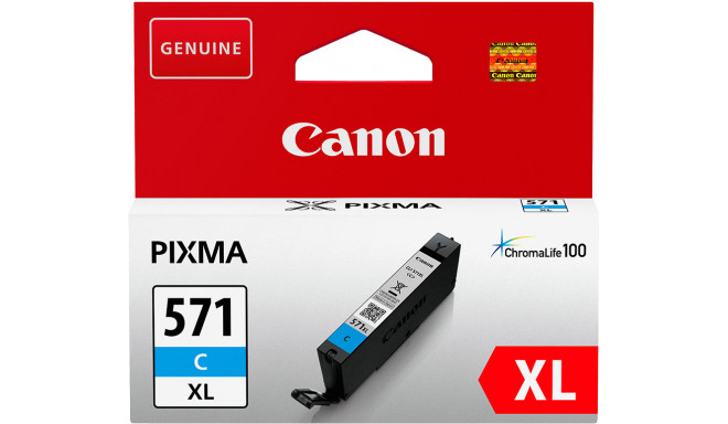 Canon tintes kasetne CLI-571XL, ciāna