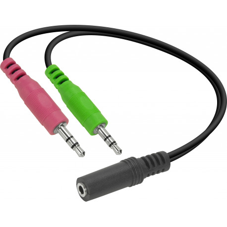 Speedlink adapter 3.5mm - 2x3.5mm (SL-170305-BK)