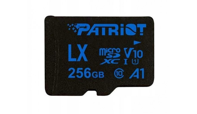 Card memory with adapter Patriot Memory LX A1 PSF256GLX11MCX (256GB; Class 10, Class A1, Class U1, V