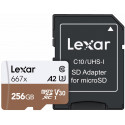 Lexar memory card microSDXC 256GB Pro 667x U3 V30 + adapter