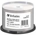 Verbatim CD-R 700MB 52x Wide Inkjet 50pcs Cake Box
