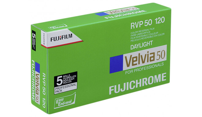 Fujichrome film Velvia RVP 50-120x5