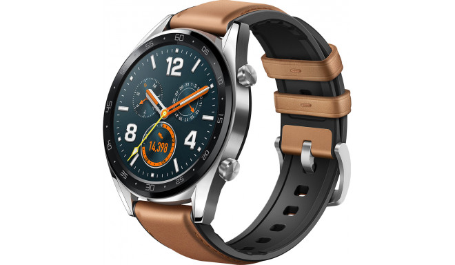 Huawei Watch GT, silver/brown