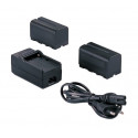 Falcon Eyes battery charger SP-CHG + 2 x battery NP-F750