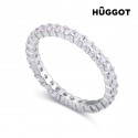 Кольцо Hûggot Promise из стерлингового серебра 925 пробы с фианитами (17,5 mm)