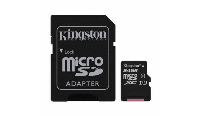 Kingston mälukaart microSDXC 64GB (SDCS/64GB)