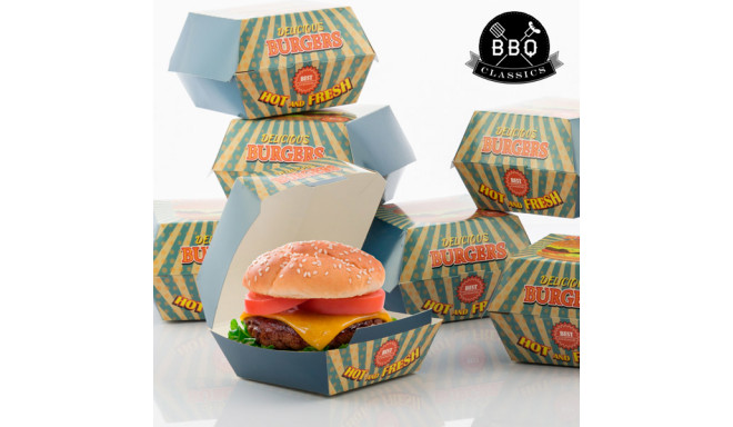 BigBuy BBQ burger box set Classics 8pcs