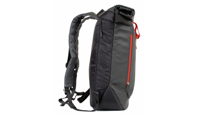 ACME Made North Point Medium Roll Top Backpack black orange