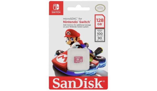 SanDisk mälukaart microSDXC 128GB 100MB Nintendo (SDSQXAO-128G-GNCZN)