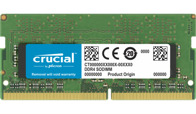 Crucial RAM 8GB DDR4 2666 MT/s unbuf SODIMM 260pin SR x8